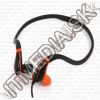 Olcsó Omega Freestyle Silicone Sport Headset FH1019 Black-Orange (IT11292)